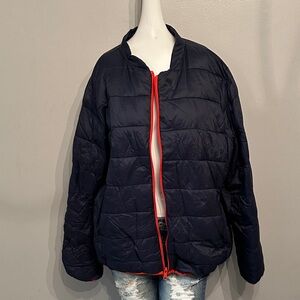Old Navy Dark Blue Jacket with Red Accents